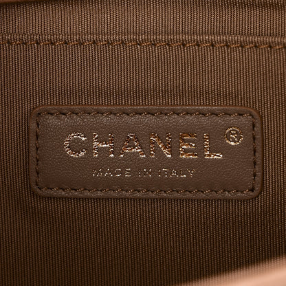 Chanel Caviar Chevron Quilted Medium Boy Flap Light Brown 6 of 10
