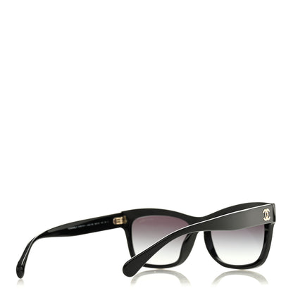 Chanel Acetate Crystal CC Rectangle Sunglasses 5496-B-A Black 4 of 7