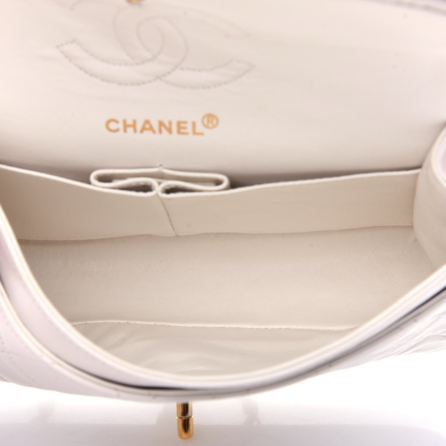 Chanel Lambskin Quilted Small Double Flap White 5 of 12