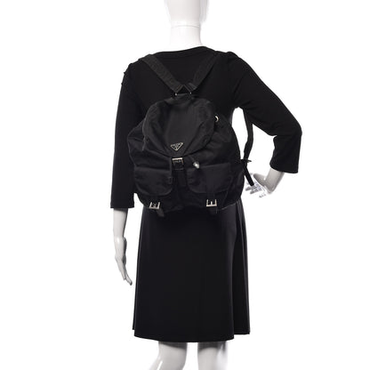 Prada Nylon Vela Medium Backpack Black 2 of 9