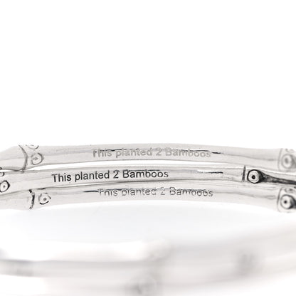 John Hardy Sterling Silver Bamboo Bangle Bracelet Set of 3 4 of 7