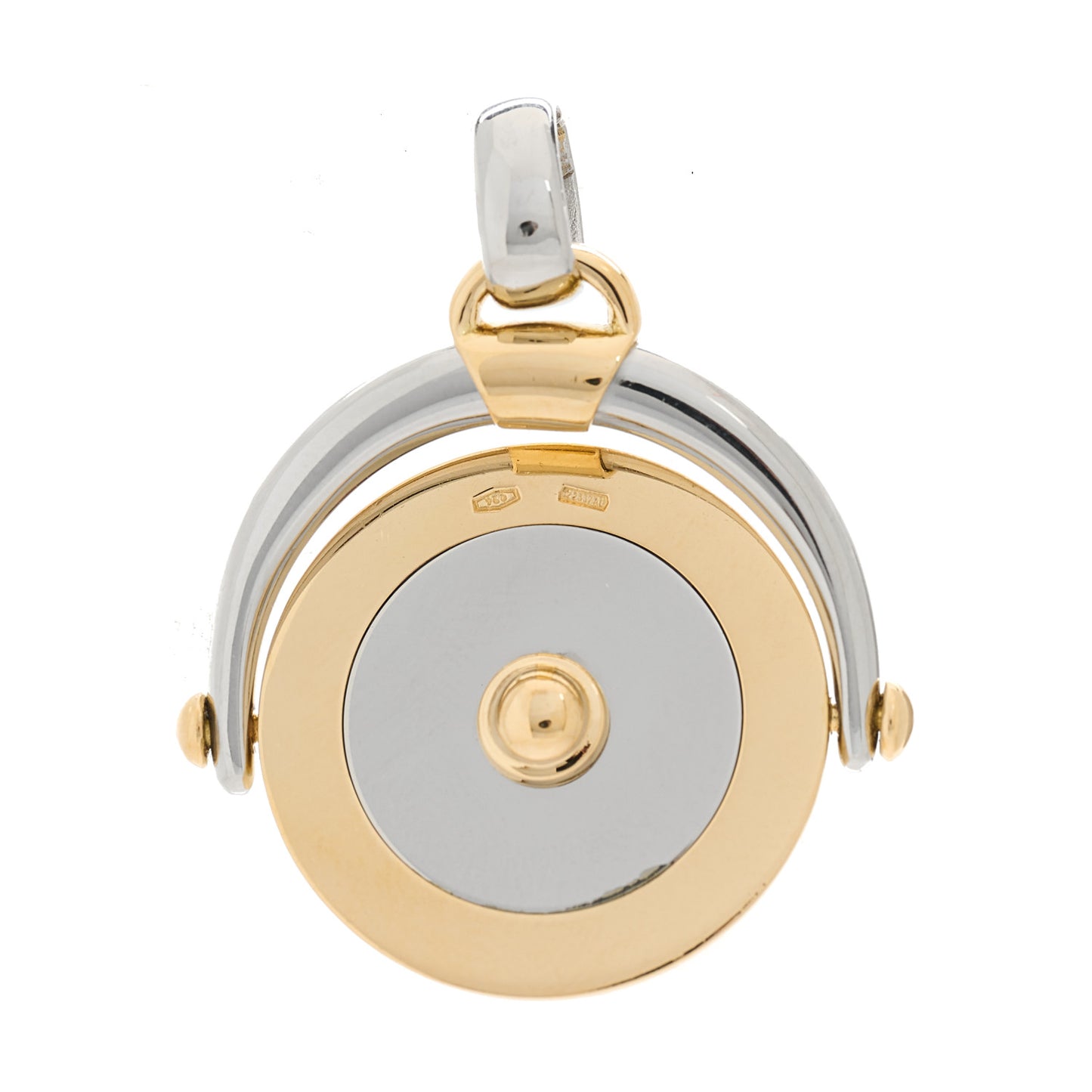 18K Yellow Gold Stainless Steel Scorpio Zodiac Pendant