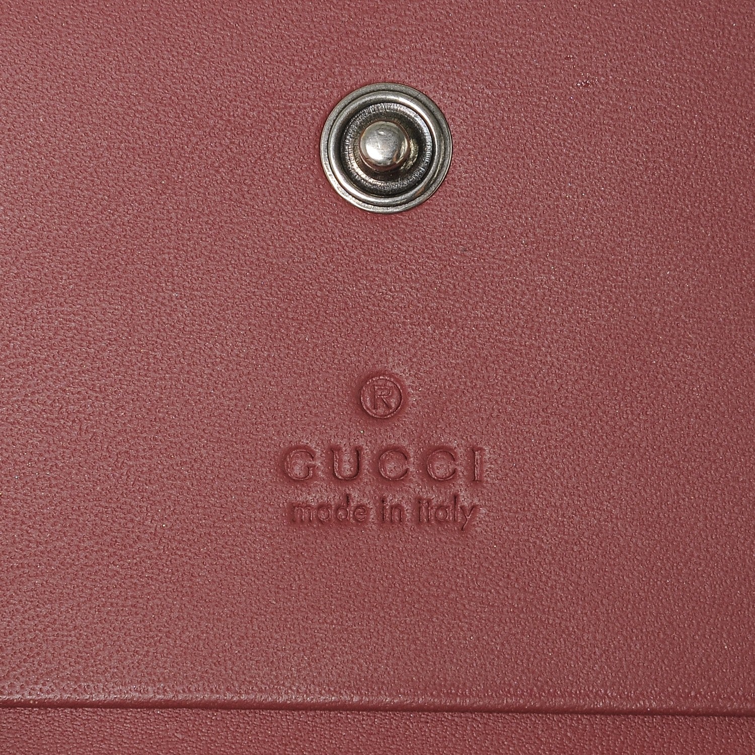 Gucci GG Supreme Monogram Blooms Card Case Beige Multicolor Dry Rose 6 of 6