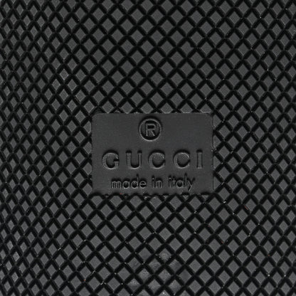 Gucci GG Supereme Monogram Miro Soft Calfskin Web Mens Screener Sneakers 8.5 Black Grey Sky 6 of 9