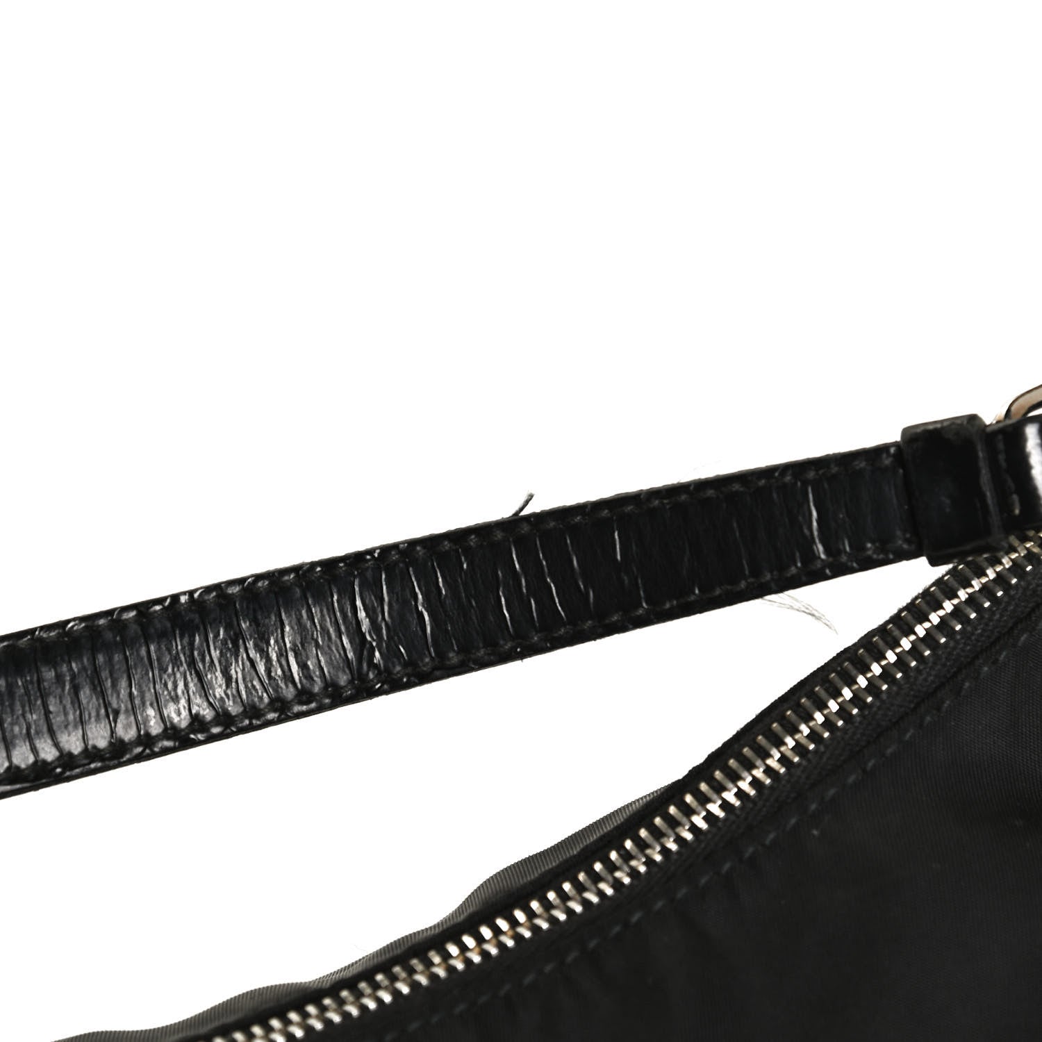 Prada Tessuto Nylon Vitello Hobo Black 11 of 15