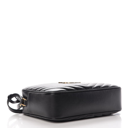 Saint Laurent Calfskin Matelasse Monogram Lou Camera Bag Black 4 of 7