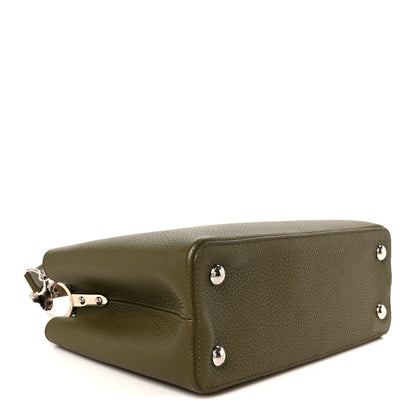 Louis Vuitton Taurillon Snakeskin Capucines BB Emerald 4 of 9