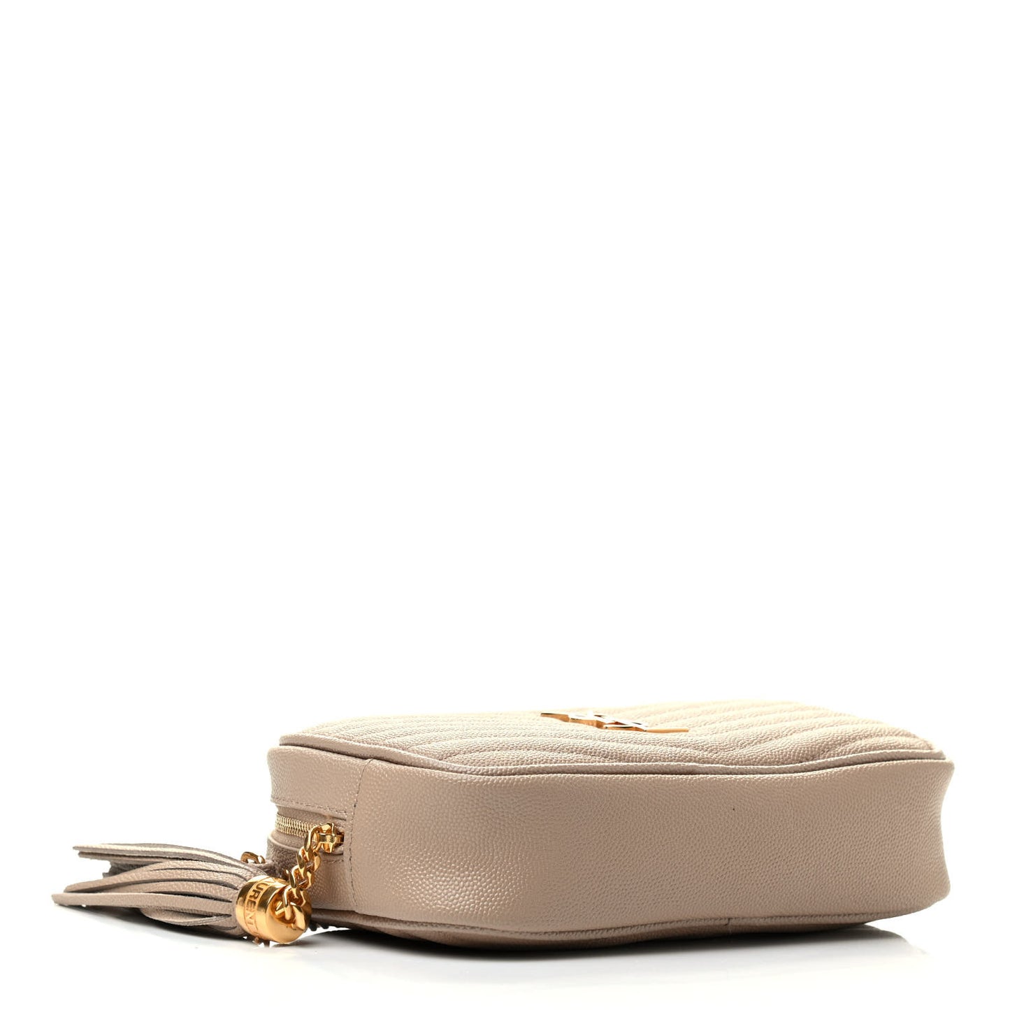 Grain De Poudre Matelasse Monogram Mini Lou Camera Bag Dark Beige