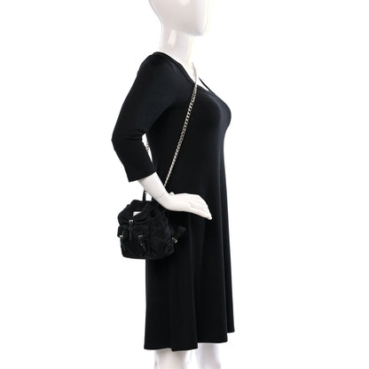 Prada Nylon Vela Mini Crossbody Backpack Black 3 of 9
