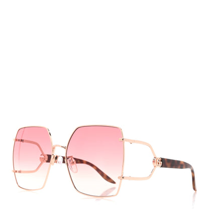 Gucci Metal Square Shaped Frame Sunglasses GG1564SA Pink 1 of 7