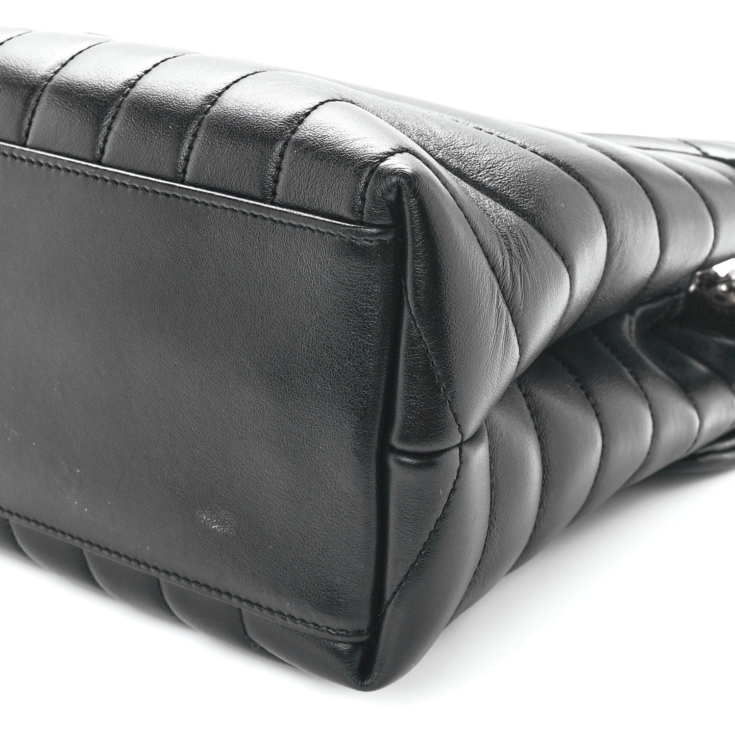 Saint Laurent Calfskin Y Quilted Monogram Medium Loulou Chain Satchel Black 13 of 13