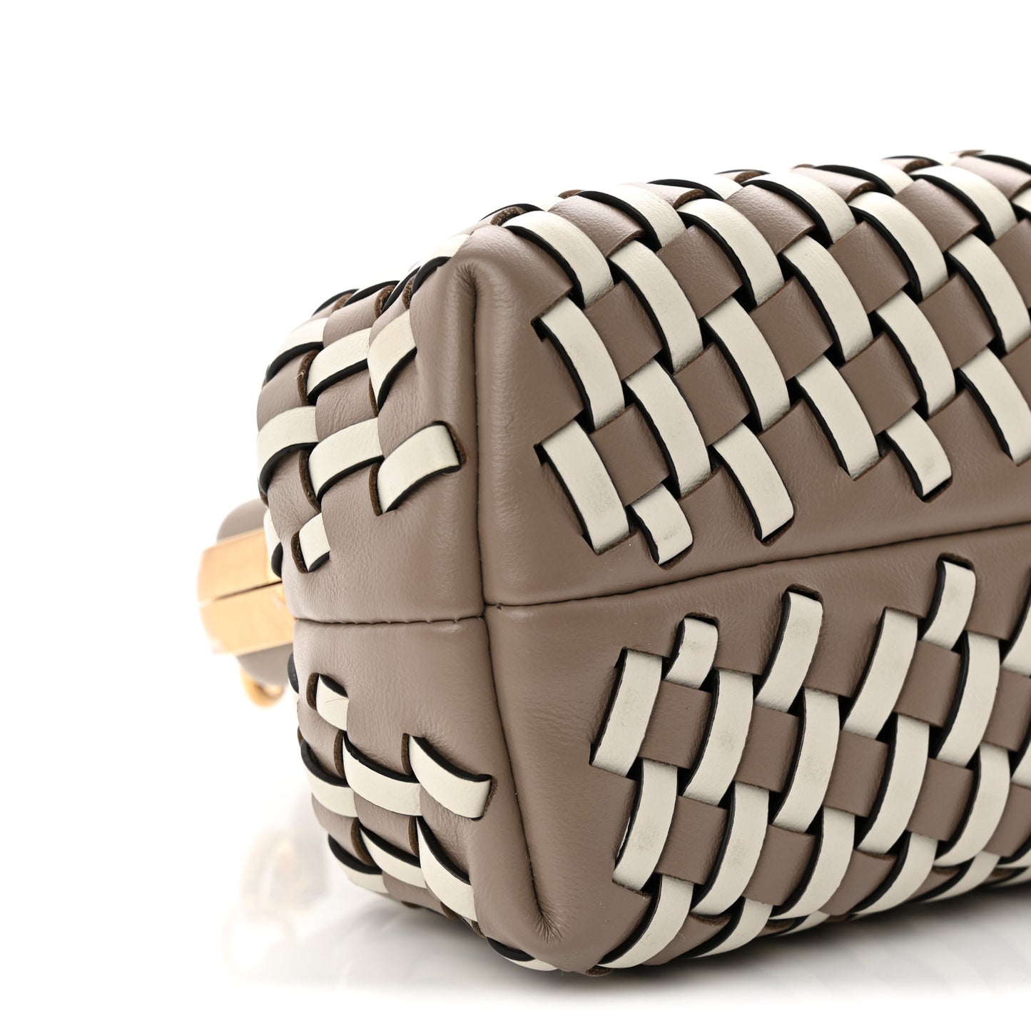 Vitello Grace Intreccio Nappa Small Fendi First Tortora White Rice