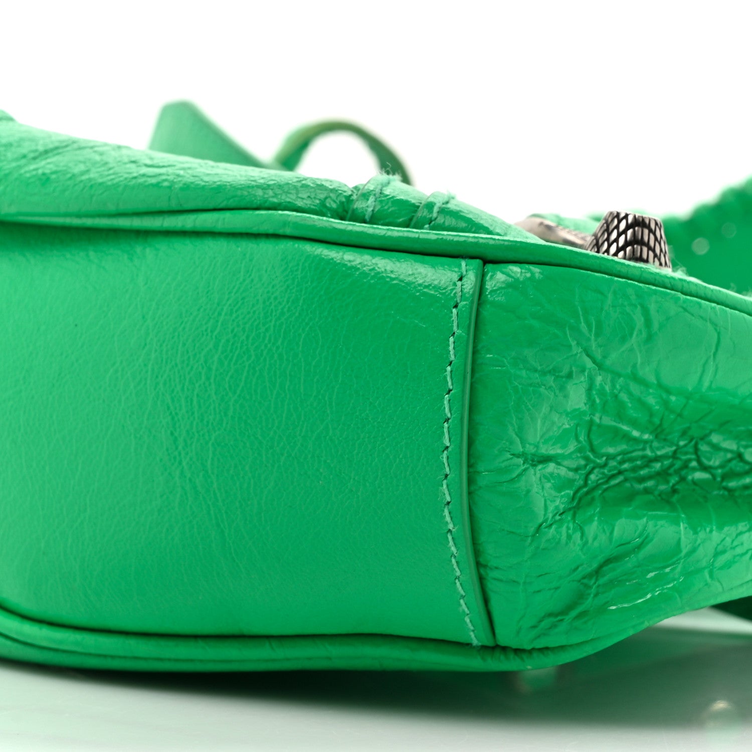 Balenciaga Agneau Arena Le Cagole Shoulder Bag XS Vivid Green 9 of 10