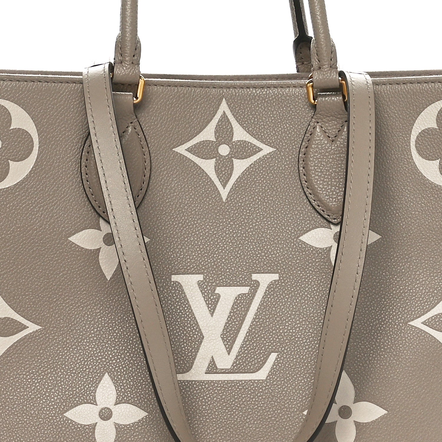 Louis Vuitton Empreinte Monogram Giant Onthego MM Tourterelle Creme 13 of 19