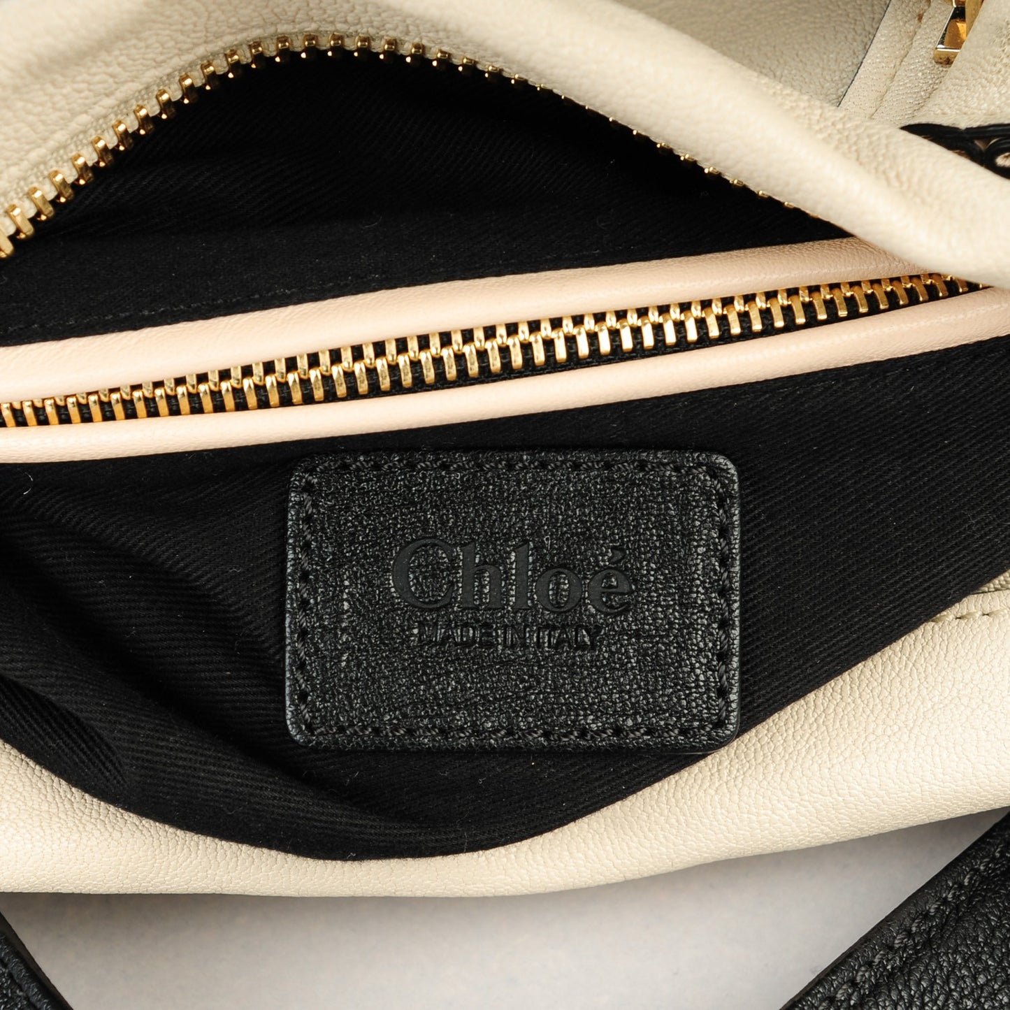 Calfskin Medium Military Paraty Black White
