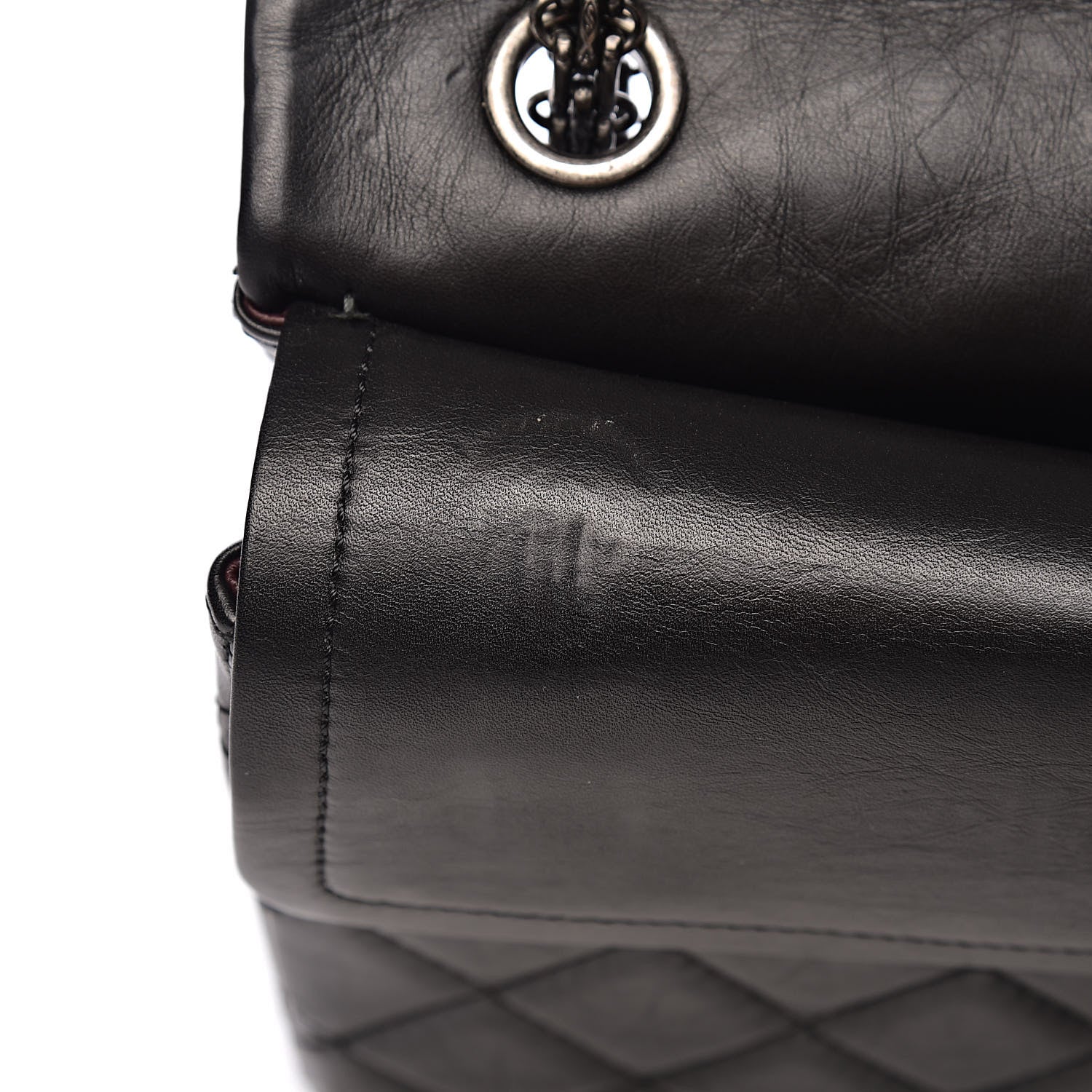 Chanel Aged Calfskin Quilted 2.55 Reissue 226 Flap Black 9 of 14