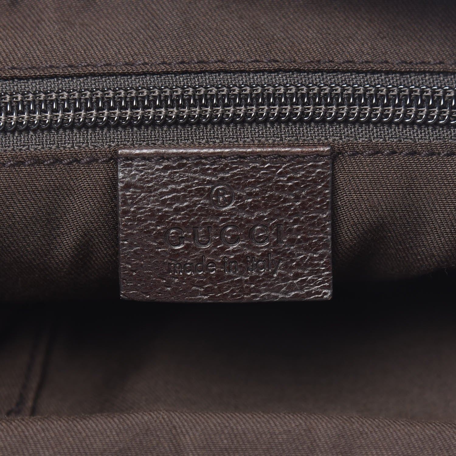 Gucci Monogram Web Medium Half Moon Hobo Dark Brown 6 of 9