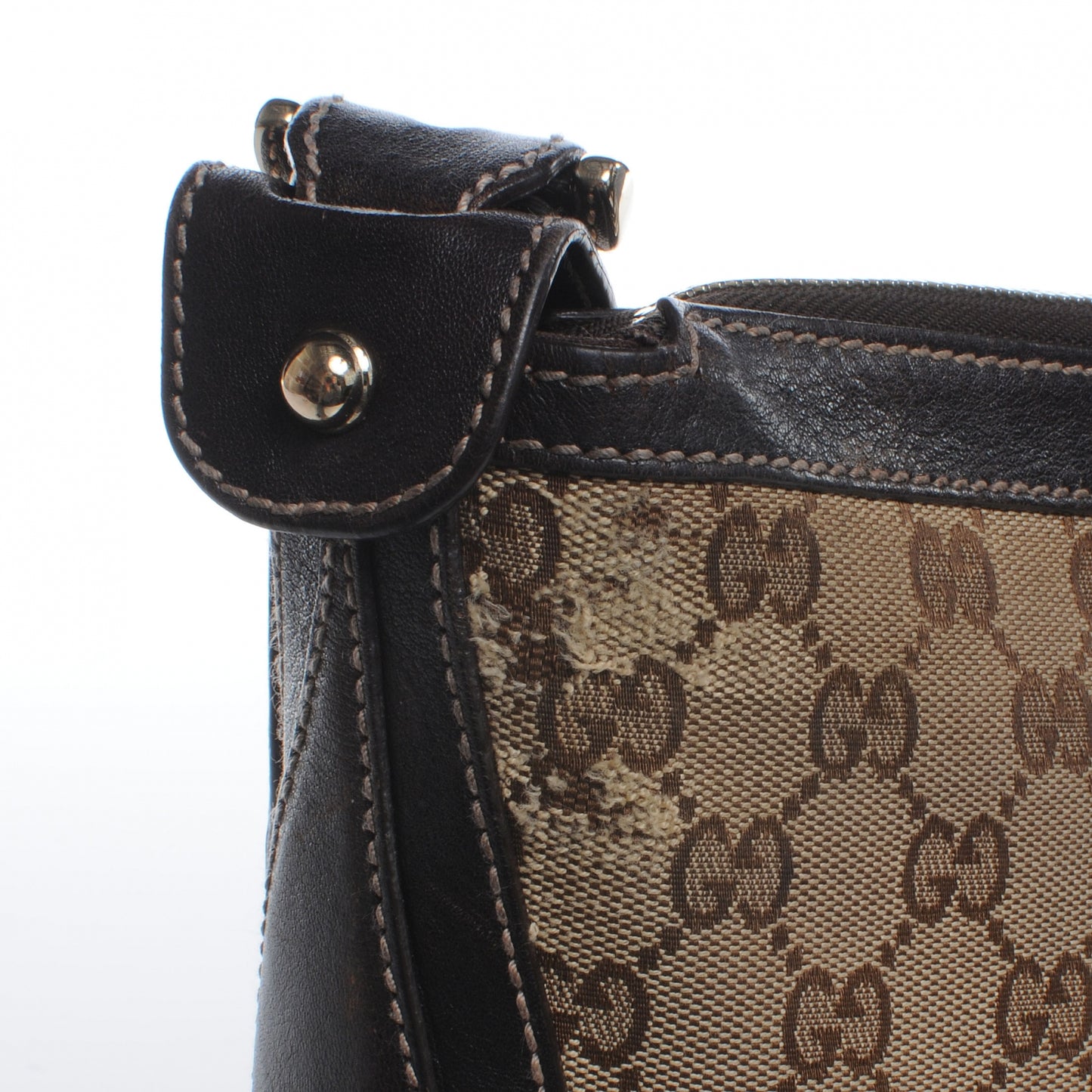 Monogram Pelham Studded Shoulder Bag Ebony