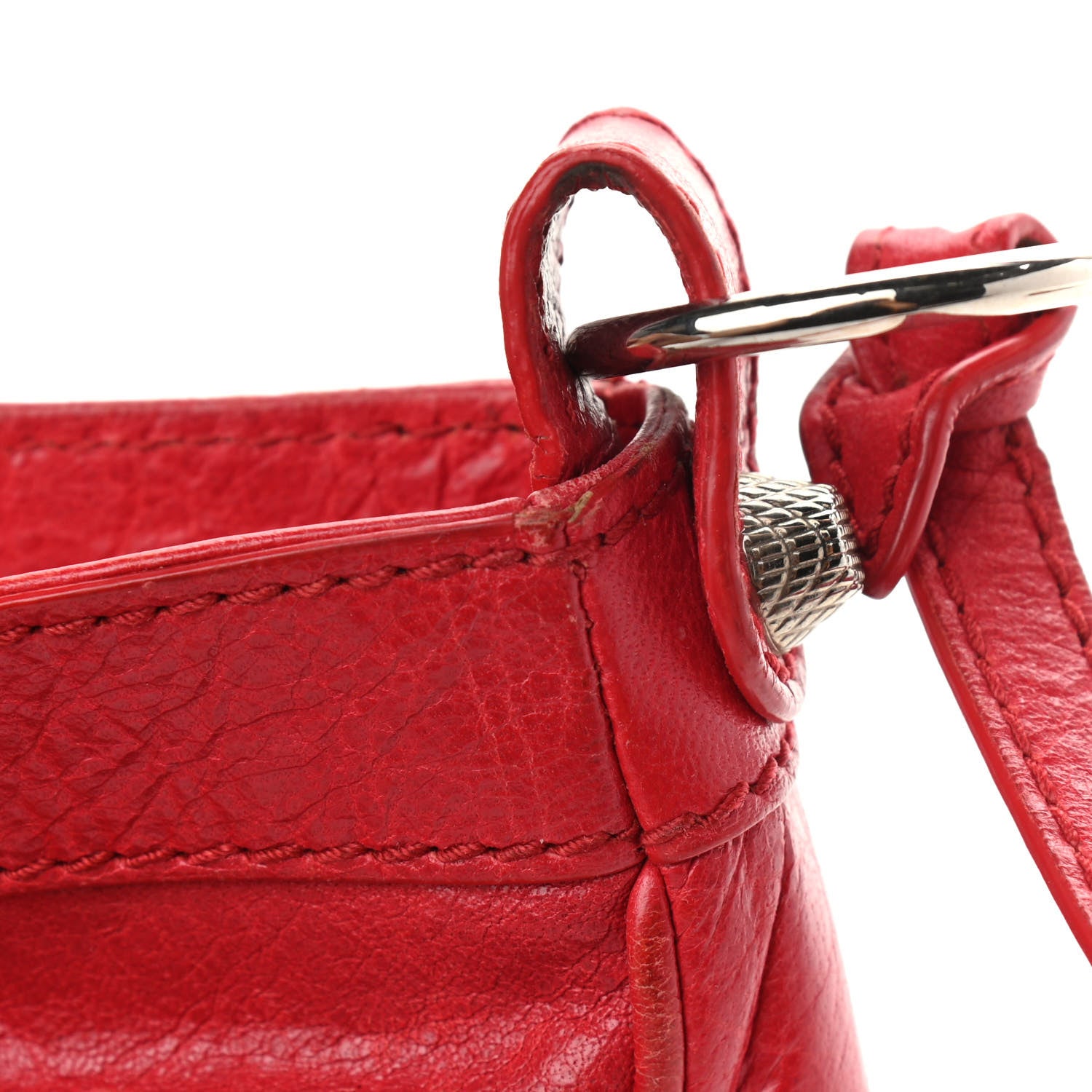 Balenciaga Agneau Giant 12 Silver Hardware Hip Rouge Cardinal 12 of 14