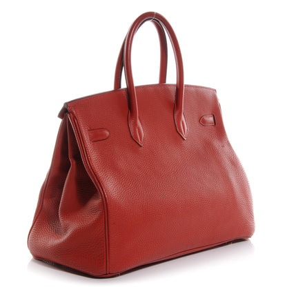 Hermes Togo Birkin 35 Rouge 3 of 9