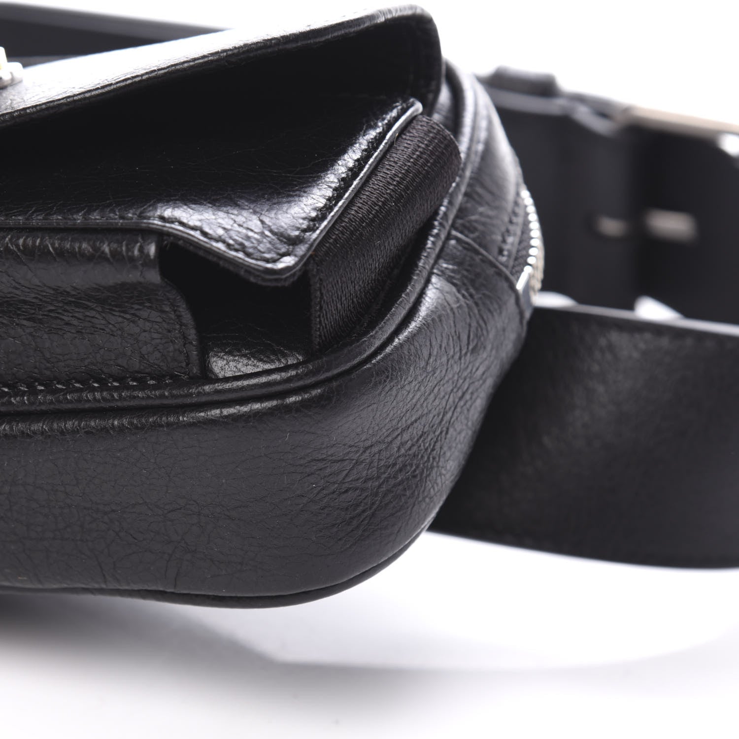 Gucci Fluffy Calfskin Mini Morpheus Belt Bag 70 28 Black 10 of 11