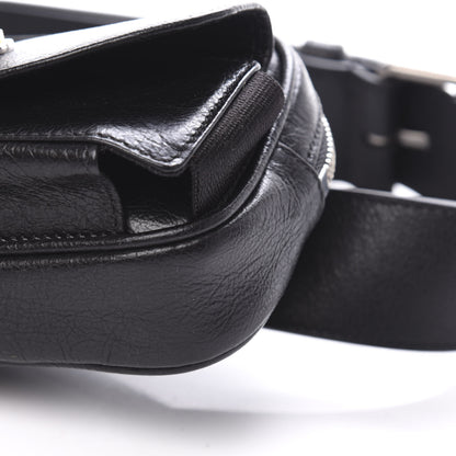 Gucci Fluffy Calfskin Mini Morpheus Belt Bag 70 28 Black 10 of 11