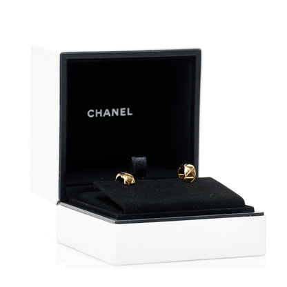 Chanel 18K Yellow Gold Coco Crush Hoop Earrings 5 of 5