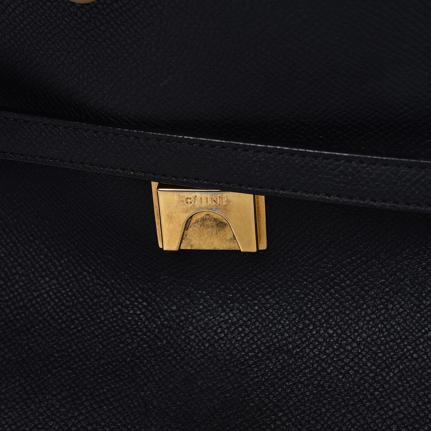 Grained Calfskin Mini Belt Bag Black