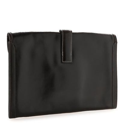 Hermes Box Jige GM Clutch Chocolate 3 of 14