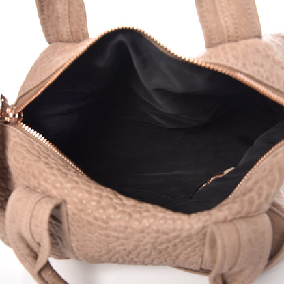 Alexander Wang Pebbled Lambskin Rocco Latte Rose Gold Hardware 6 of 16