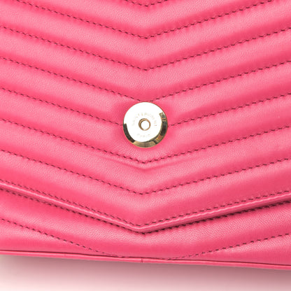 Saint Laurent Lambskin Matelasse Chevron Monogram Small Sulpice Bag Pink 5 of 6