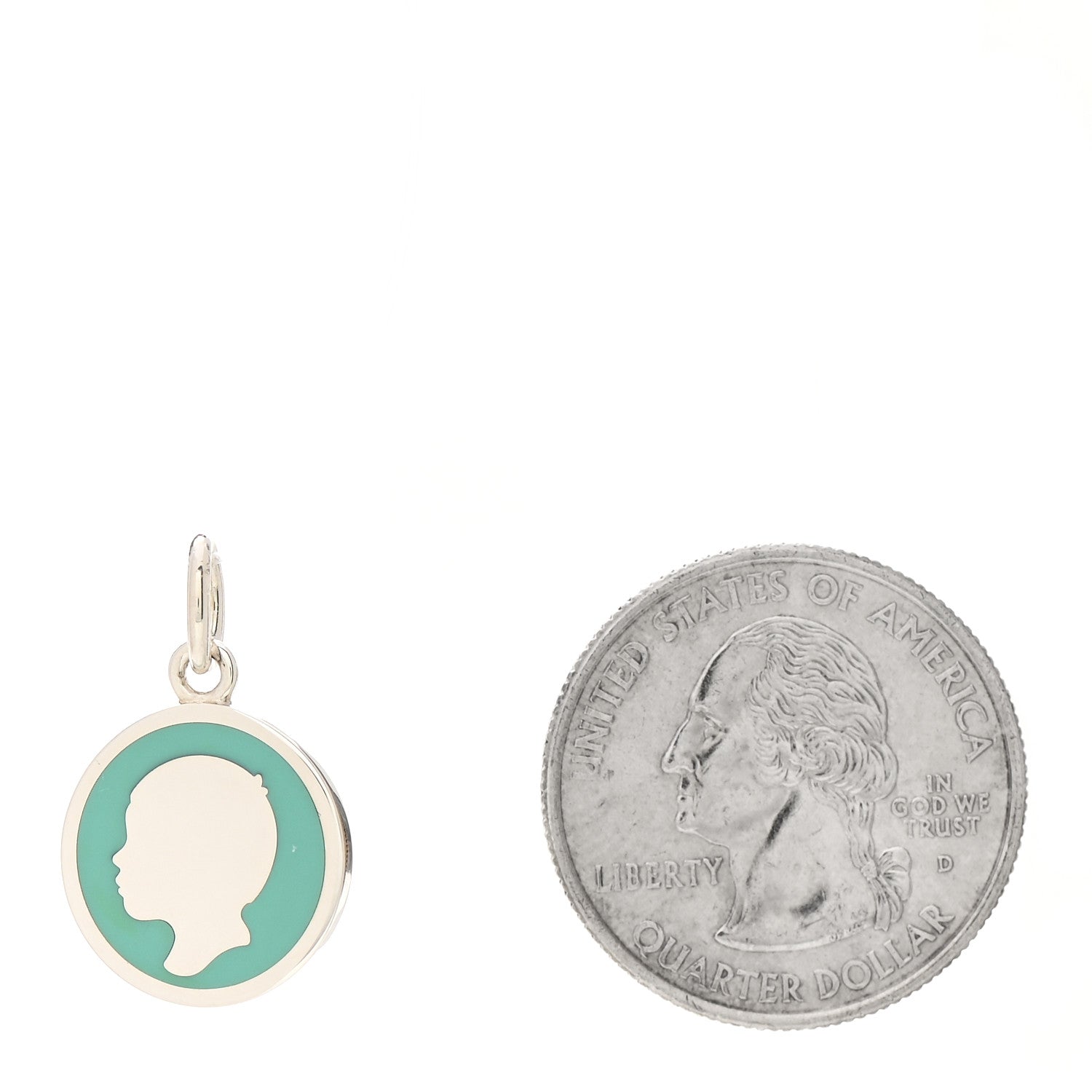 Tiffany Sterling Silver Enamel Boy Charm Blue 2 of 3