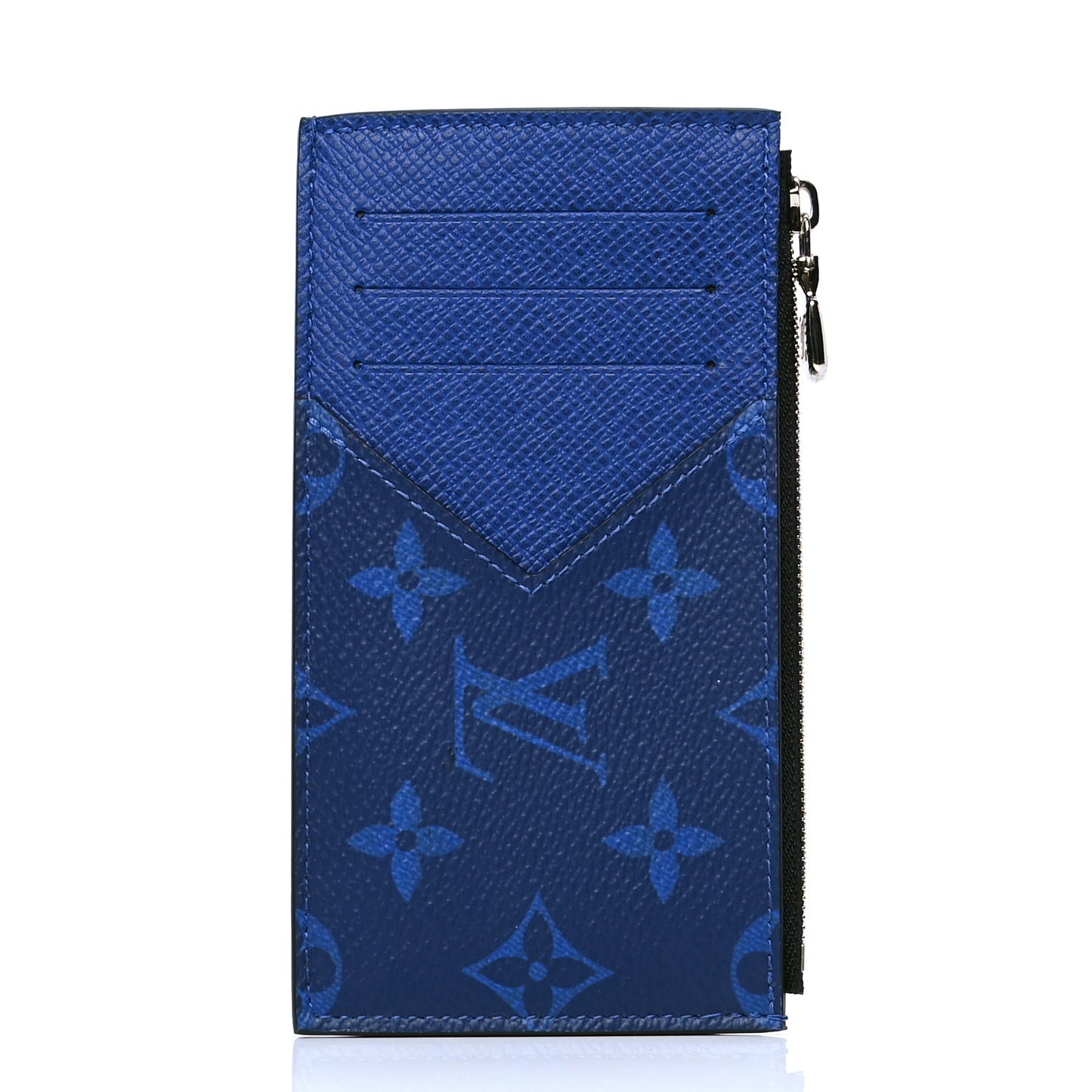 Monogram Taiga Coin Card Holder Cobalt