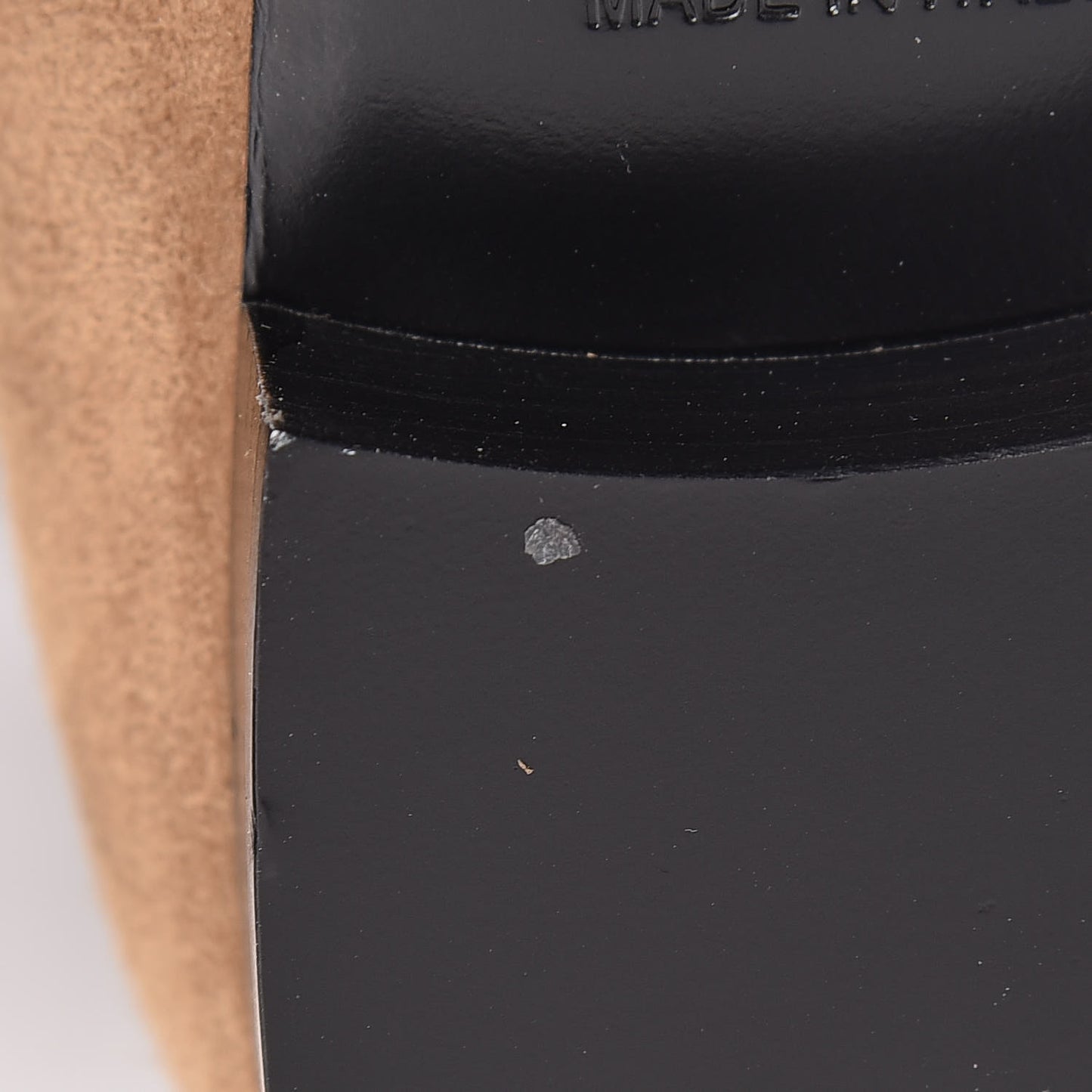 Suede Belted Boots 37.5 Brown