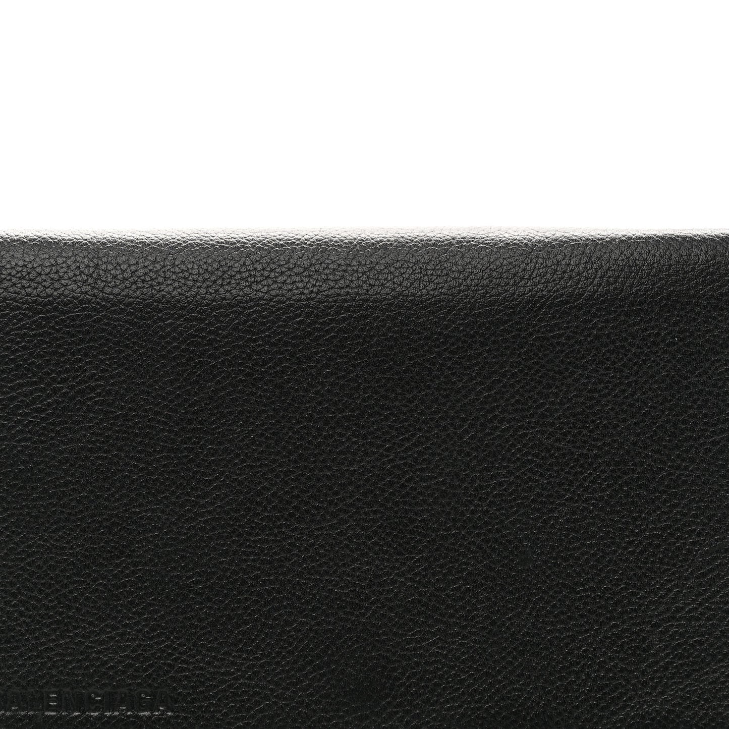 Grained Calfskin Phone Holder Black