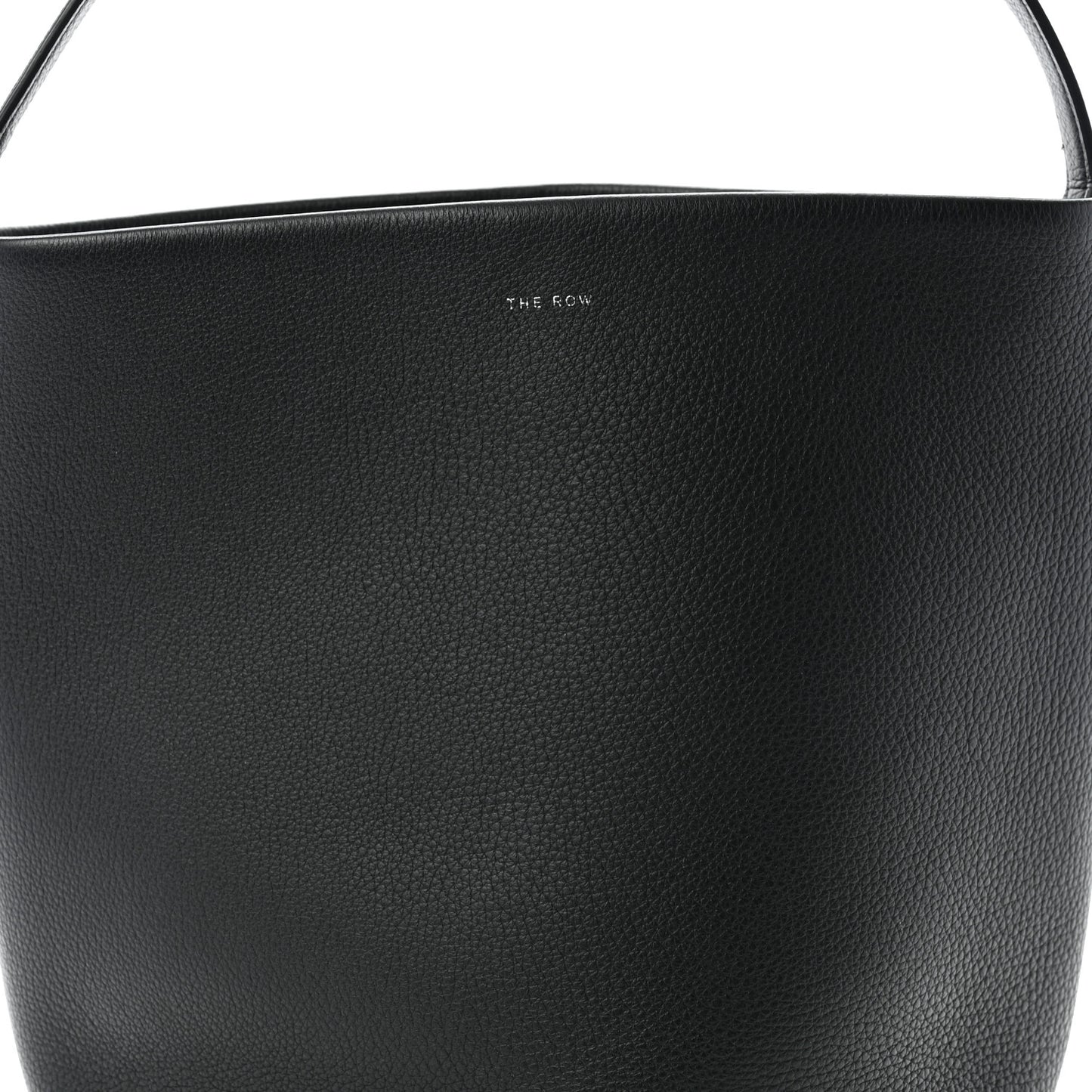 Grained Calfskin Medium N/S Park Tote Black