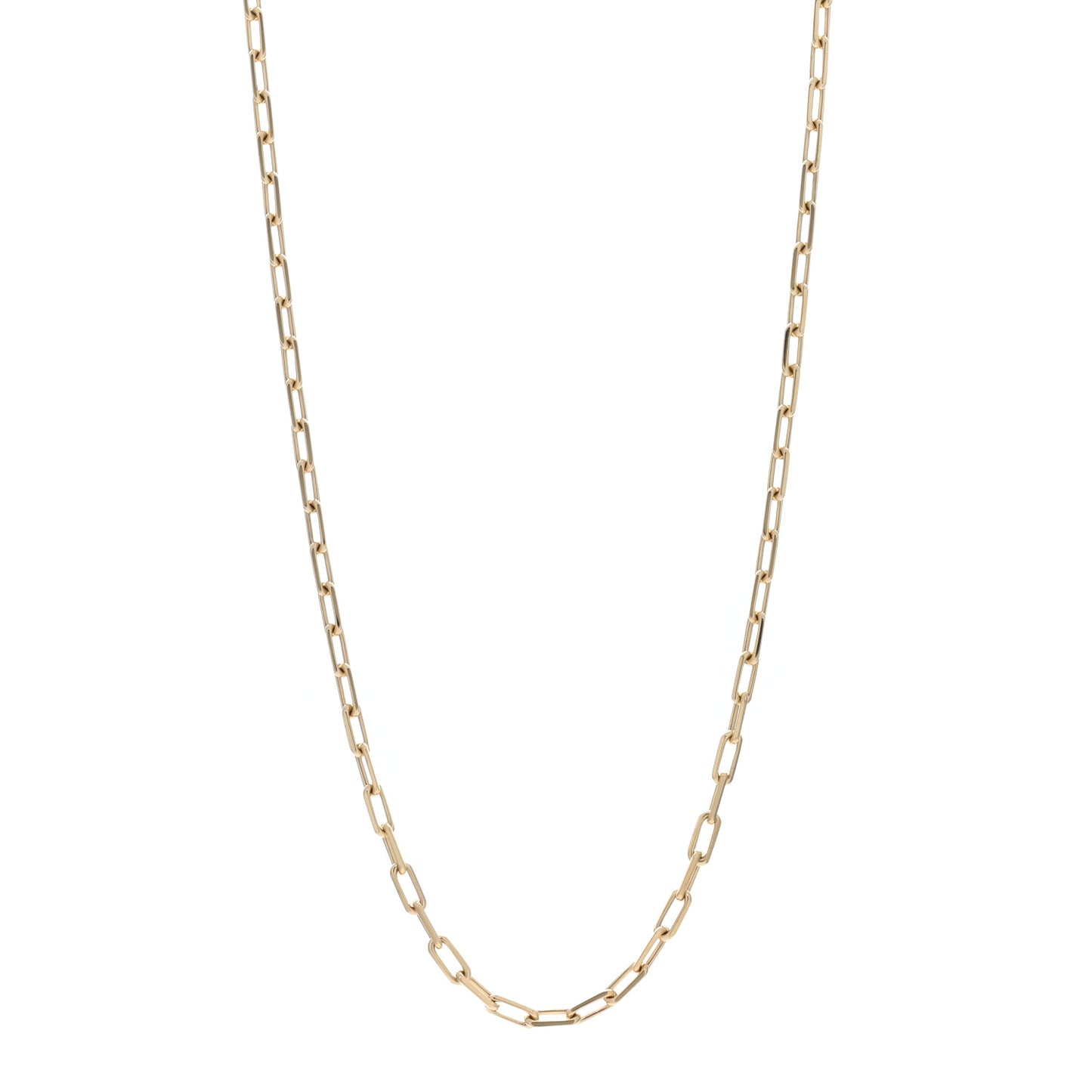 18K Pink Gold SM Santos De Cartier Link Necklace 22"