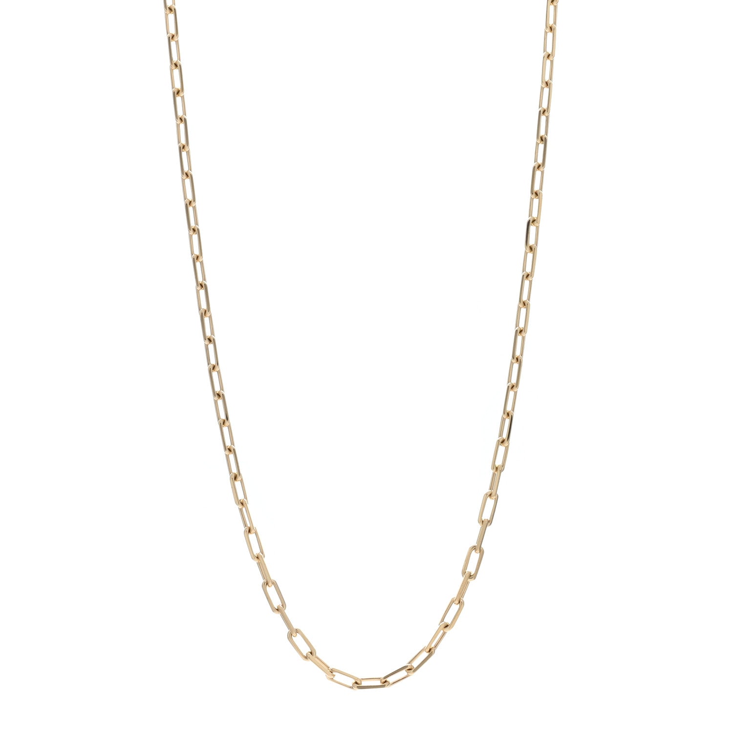 Cartier 18K Pink Gold SM Santos De Cartier Link Necklace 22" 1 of 5