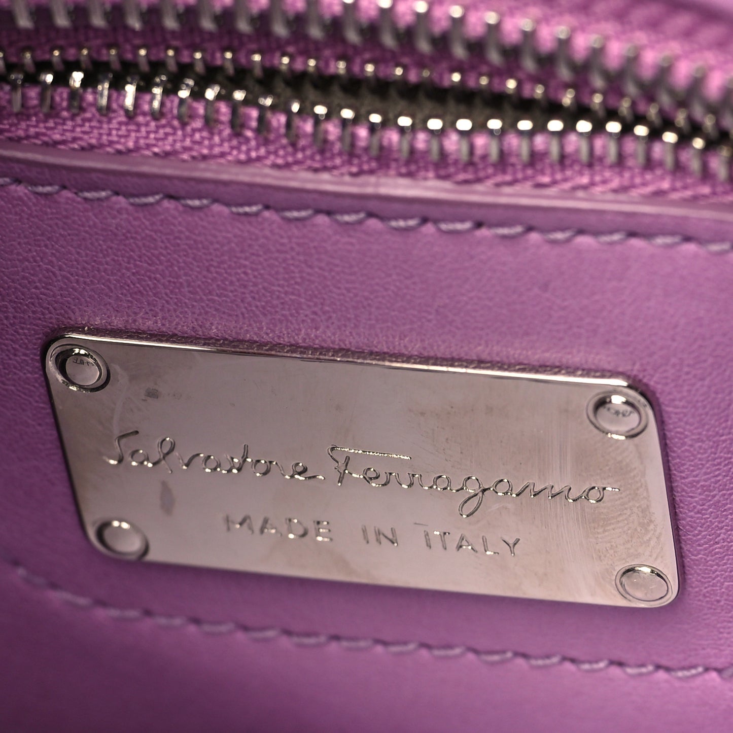 Calfskin Tote Purple