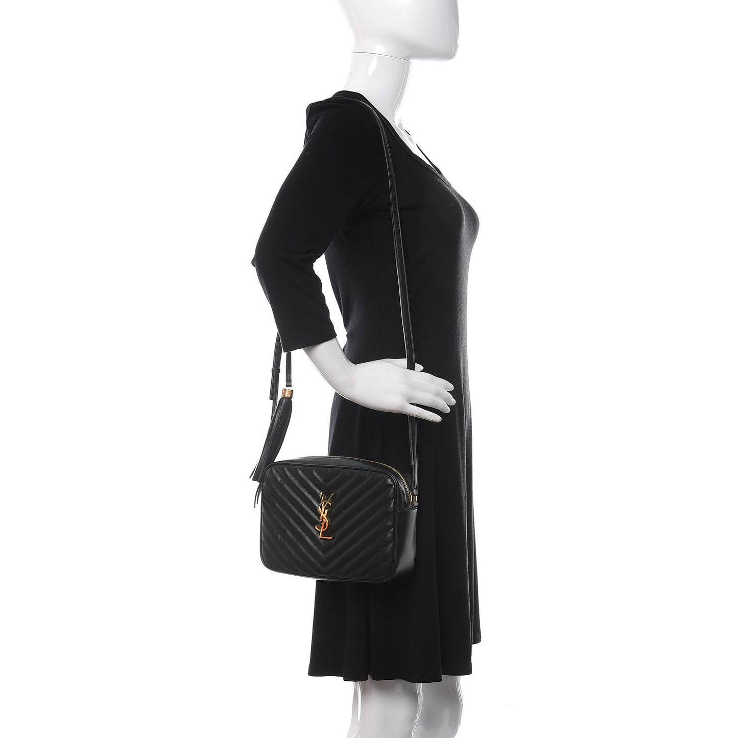 Calfskin Matelasse Monogram Lou Camera Bag Green