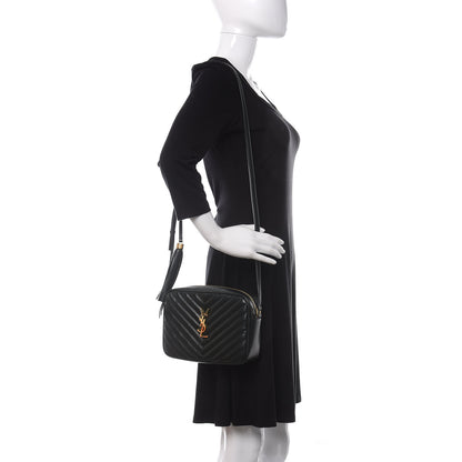 Saint Laurent Calfskin Matelasse Monogram Lou Camera Bag Green 2 of 10