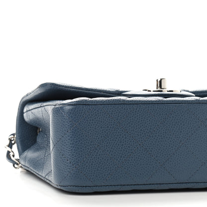 Chanel Caviar Quilted Mini Rectangular Flap Blue 8 of 9
