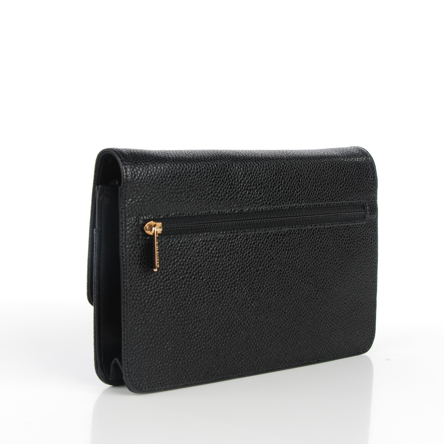 Chanel Caviar Timeless CC Wallet On Chain WOC Black 4 of 10