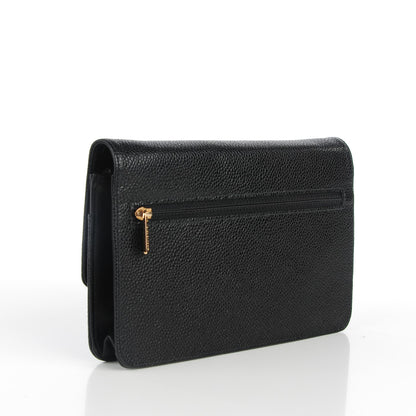 Chanel Caviar Timeless CC Wallet On Chain WOC Black 4 of 10