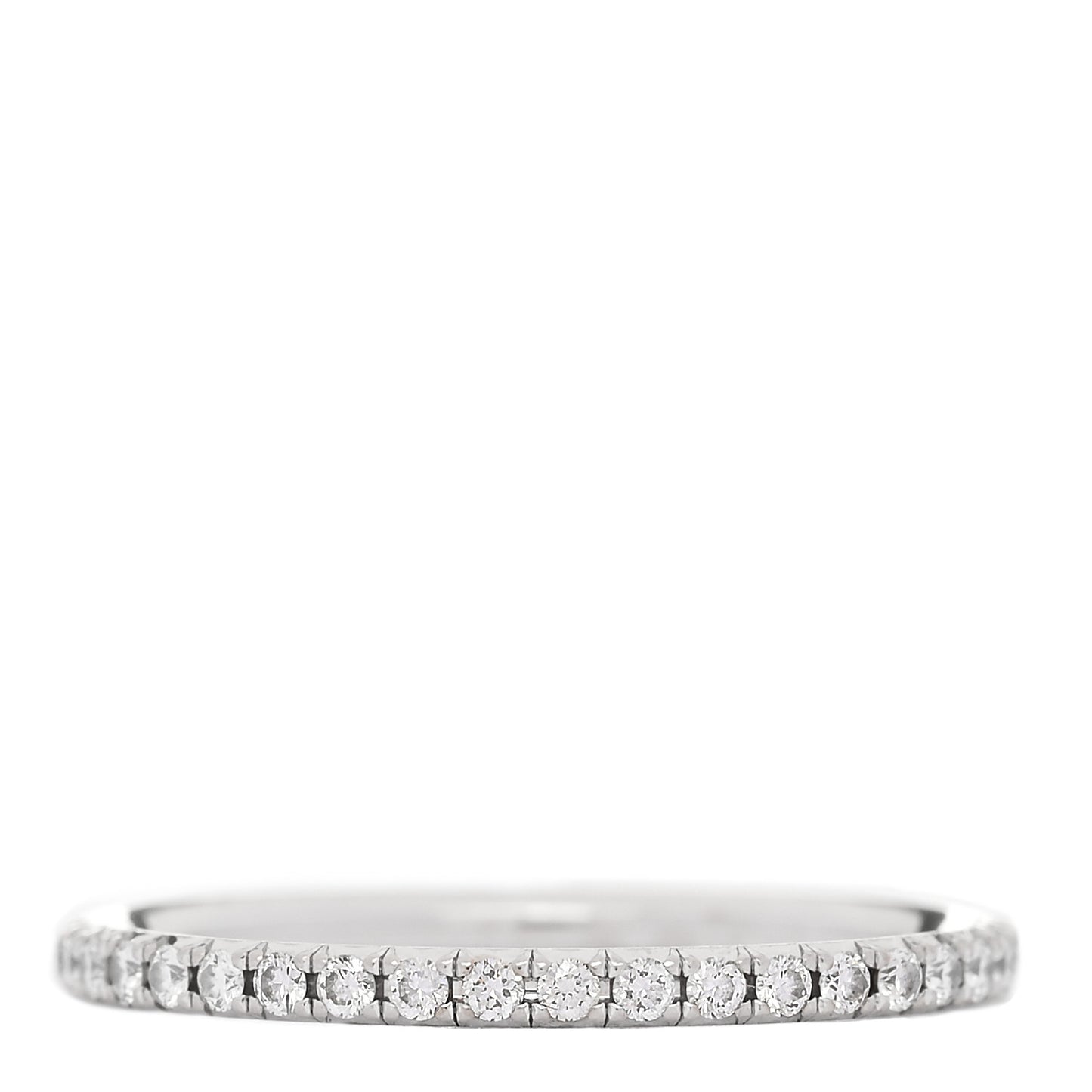 White Gold Diamond Metro Full Eternity Band Ring 49 5