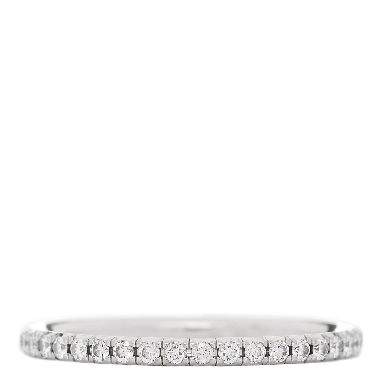 Tiffany White Gold Diamond Metro Full Eternity Band Ring 49 5 3 of 5