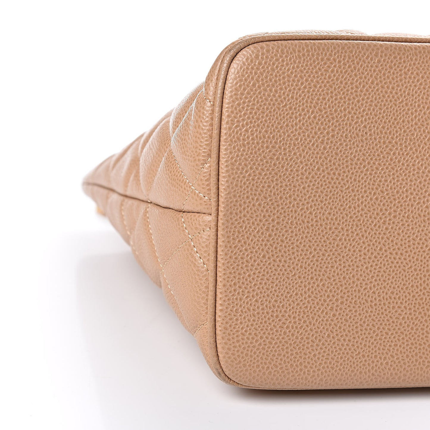 Caviar Quilted Medallion Tote Beige