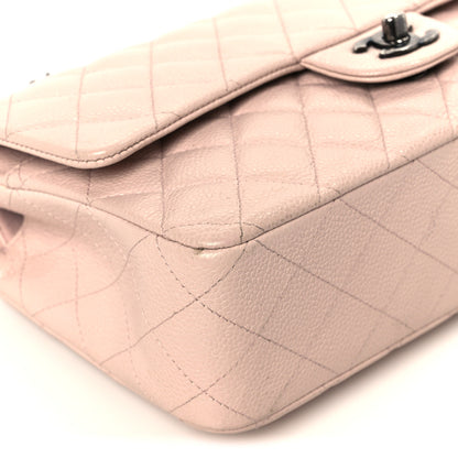 Chanel Caviar Quilted Medium Double Flap Light Pink 10 of 11