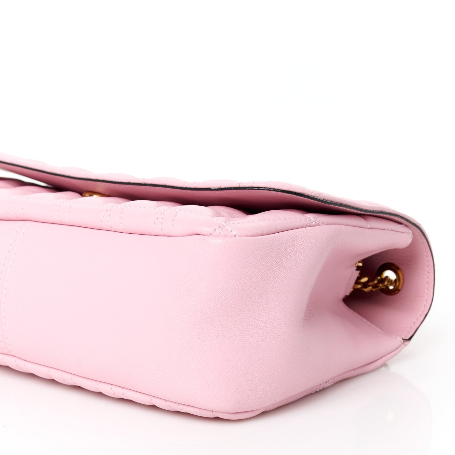 Nappa Quilted Virtus Shoulder Bag Pink