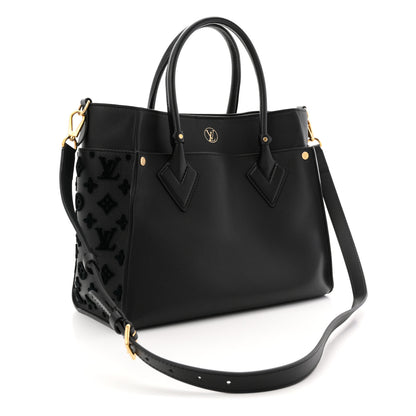 Louis Vuitton Calfskin Monogram Tufting On My Side Black 3 of 12